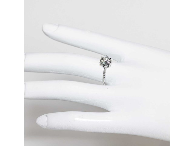 14 karaat witgouden ring met 2,01 ct. diamant - afbeelding 13 van  14