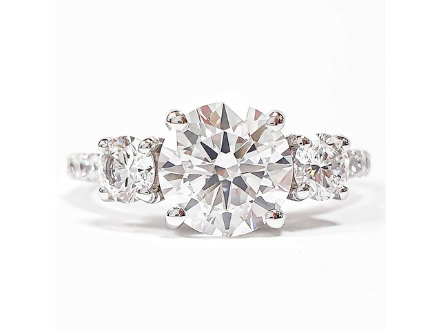 14 karaat witgouden ring met 2,06 crt. diamant - afbeelding 6 van  11