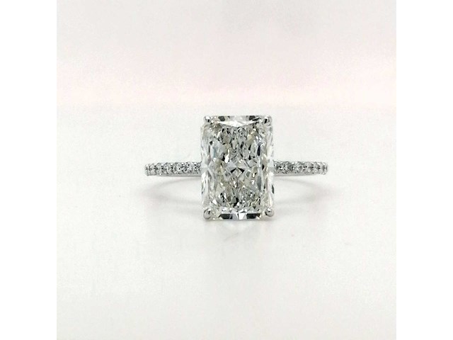 14 karaat witgouden ring met 2,10 ct. diamant - afbeelding 4 van  6