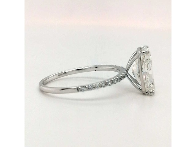 14 karaat witgouden ring met 2,10 ct. diamant - afbeelding 5 van  6