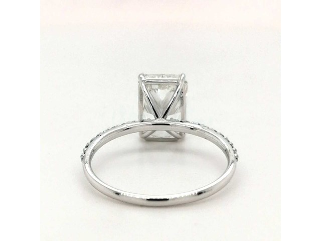14 karaat witgouden ring met 2,10 ct. diamant - afbeelding 6 van  6