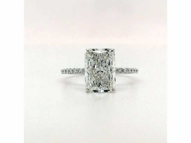 14 karaat witgouden ring met 2,10 ct. diamant - afbeelding 4 van  6