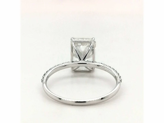 14 karaat witgouden ring met 2,10 ct. diamant - afbeelding 6 van  6
