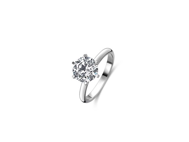 14 karaat witgouden ring met 2,21 ct. diamant - afbeelding 3 van  6