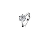 14 karaat witgouden ring met 2,21 ct. diamant - afbeelding 3 van  6