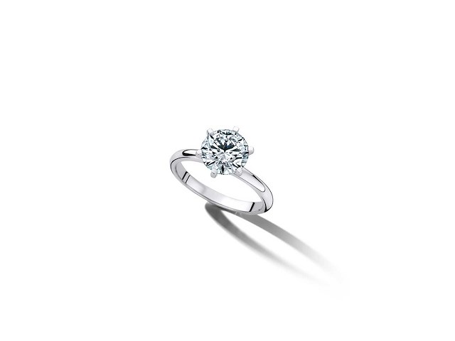 14 karaat witgouden ring met 2,21 ct. diamant - afbeelding 4 van  6