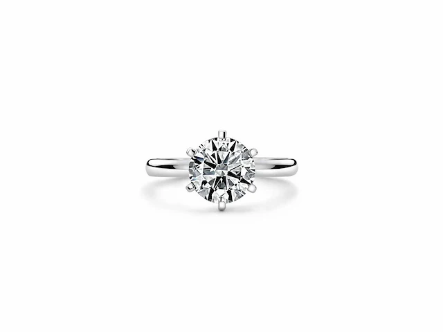 14 karaat witgouden ring met 2,21 ct. diamant - afbeelding 1 van  6