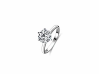 14 karaat witgouden ring met 2,21 ct. diamant - afbeelding 3 van  6