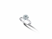 14 karaat witgouden ring met 2,21 ct. diamant - afbeelding 4 van  6