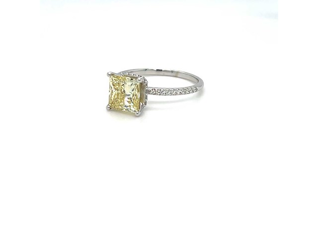 14 karaat witgouden ring met 2,24 crt. diamant - afbeelding 4 van  6