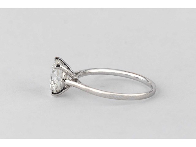 14 karaat witgouden ring met 2,50 ct. diamant - afbeelding 3 van  6