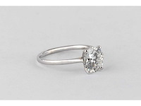 14 karaat witgouden ring met 2,50 ct. diamant - afbeelding 4 van  6