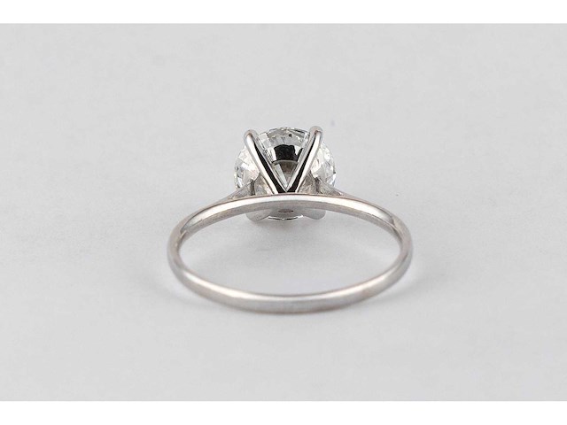 14 karaat witgouden ring met 2,50 ct. diamant - afbeelding 5 van  6