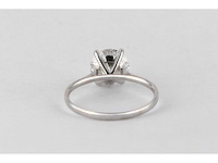 14 karaat witgouden ring met 2,50 ct. diamant - afbeelding 5 van  6