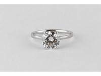 14 karaat witgouden ring met 2,50 ct. diamant - afbeelding 6 van  6