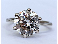 14 karaat witgouden ring met 3,04 crt diamant - afbeelding 9 van  9