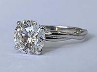 14 karaat witgouden ring met 3,05 ct. diamant - afbeelding 1 van  8