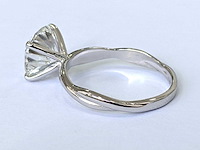 14 karaat witgouden ring met 3,05 ct. diamant - afbeelding 4 van  8