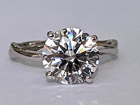 14 karaat witgouden ring met 3,05 ct. diamant - afbeelding 6 van  8