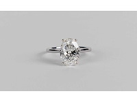 14 karaat witgouden ring met 3,08 crt. diamant - afbeelding 1 van  6