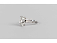 14 karaat witgouden ring met 3,08 crt. diamant - afbeelding 5 van  6