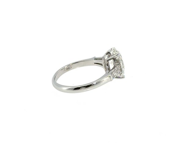 14 karaat witgouden ring met 3,13 ct. diamant - afbeelding 5 van  8