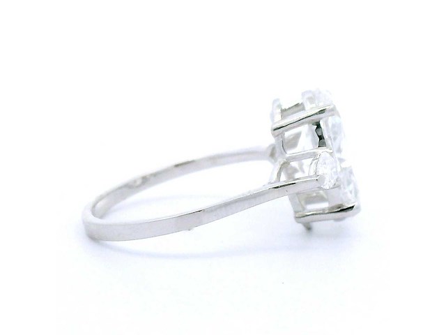 14 karaat witgouden ring met 3,28 crt. diamant - afbeelding 5 van  8