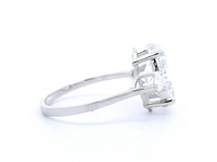 14 karaat witgouden ring met 3,28 crt. diamant - afbeelding 5 van  8