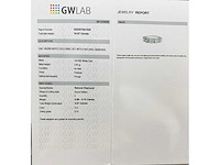 14 karaat witgouden ring met 3,67 natuurlijke diamant d-g - afbeelding 2 van  6