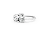 14 karaat witgouden ring met 3,67 natuurlijke diamant d-g - afbeelding 6 van  6