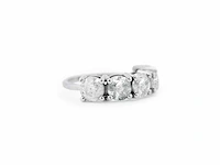14 karaat witgouden ring met 3,67 natuurlijke diamant d-g - afbeelding 4 van  6