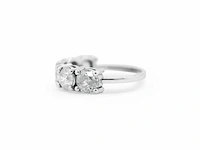 14 karaat witgouden ring met 3,67 natuurlijke diamant d-g - afbeelding 6 van  6