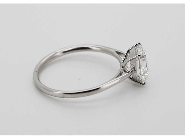 14 karaat witgouden ring met 4,00 crt. diamant - afbeelding 5 van  8