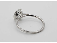 14 karaat witgouden ring met 4,01 crt. diamant - afbeelding 5 van  8
