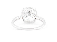 14 karaat witgouden ring met 4,02 crt diamant - afbeelding 5 van  9