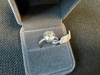 14 karaat witgouden ring met 4,02 crt diamant - afbeelding 7 van  9