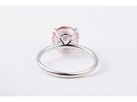 14 karaat witgouden ring met 4,03 crt. diamant - afbeelding 6 van  6