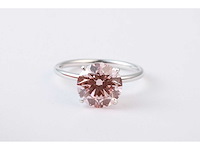 14 karaat witgouden ring met 4,03 crt. diamant - afbeelding 1 van  6