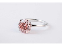 14 karaat witgouden ring met 4,03 crt. diamant - afbeelding 1 van  4