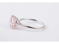 14 karaat witgouden ring met 4,03 crt. diamant - afbeelding 3 van  4