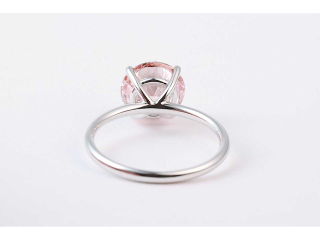 14 karaat witgouden ring met 4,03 crt. diamant - afbeelding 4 van  4