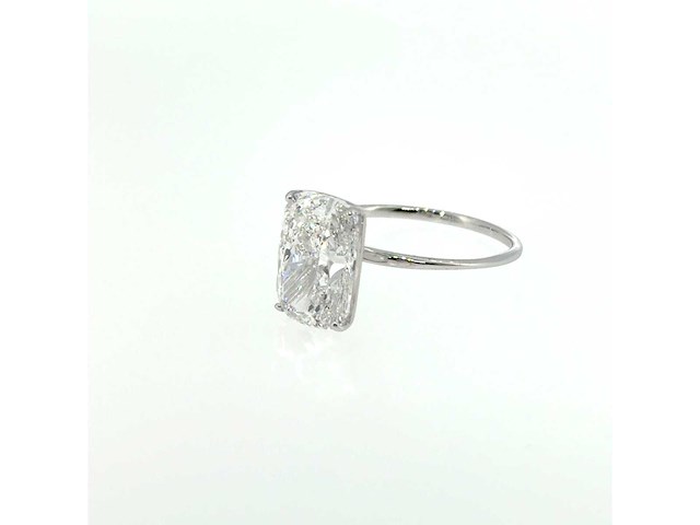 14 karaat witgouden ring met 4,03 ct. diamant - afbeelding 3 van  7
