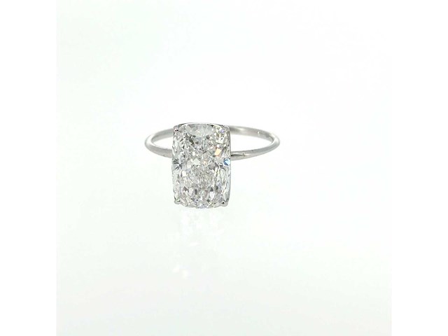 14 karaat witgouden ring met 4,03 ct. diamant - afbeelding 5 van  7