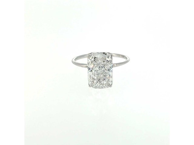 14 karaat witgouden ring met 4,03 ct. diamant - afbeelding 7 van  7