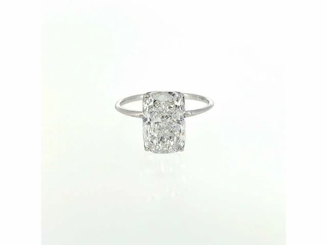 14 karaat witgouden ring met 4,03 ct. diamant - afbeelding 1 van  7
