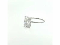 14 karaat witgouden ring met 4,03 ct. diamant - afbeelding 3 van  7