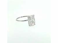 14 karaat witgouden ring met 4,03 ct. diamant - afbeelding 4 van  7