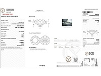 14 karaat witgouden ring met 4,11 crt. diamant - afbeelding 2 van  7