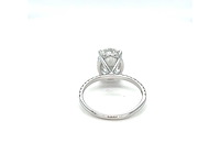 14 karaat witgouden ring met 4,19 crt. diamant - afbeelding 4 van  14