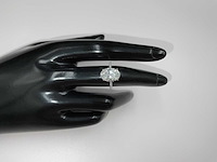 14 karaat witgouden ring met 4,19 crt. diamant - afbeelding 7 van  14